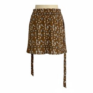 Willow + Root Brown Floral Skirt – Size L (NWT)